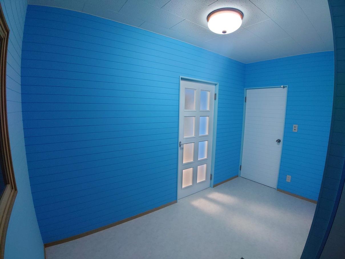 玄関ホールはギリシャのサントリーニ島風です♬